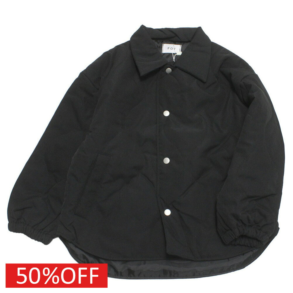 【子供服 フォブ FOV キッズ】 セール 【50%OFF】 キルティングジャケット ブラック(BK)