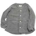 【子供服 フォブ FOV キッズ】 フリースノーカラーJK 杢グレー(TG)