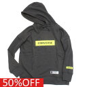 【RAT EFFECT ラットエフェクト ジュニア 子供服】 セール 【50%OFF】 CONVERSE 高周波ワッペンパーカー チャコールグレー