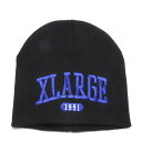 【キッズ エックスラージ XLARGE KIDS 子供服 エクストララージキッズ】 あす楽 ロゴニットキャップ クロ(80)