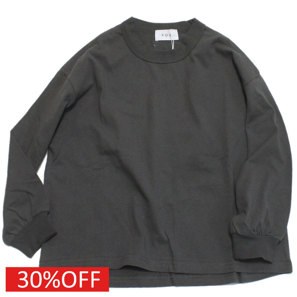 【子供服 フォブ FOV キッズ】 セール 【30%OFF】 PLAIN L/S Tシャツ チャコール(CG)