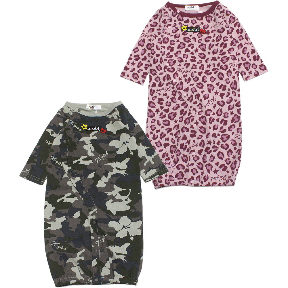 【エックスガール エックスガールステージズ X-GIRL STAGES 子供服 女の子】 総柄2WAYオール