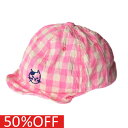 【ニードルワークス NEEDLE WORKS】 セール 【50%OFF】 CAT刺繍ギャバCAP ピンク
