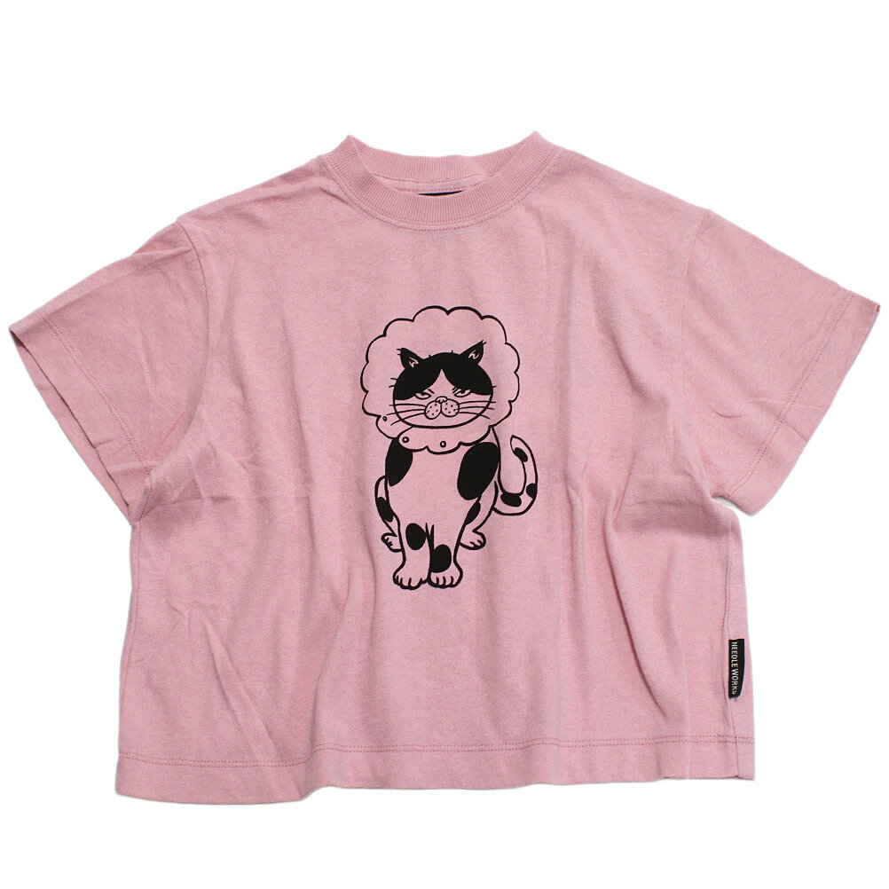 【ニードルワークス NEEDLE WORKS】 CATエリザベスカラーTシャツ ピンク