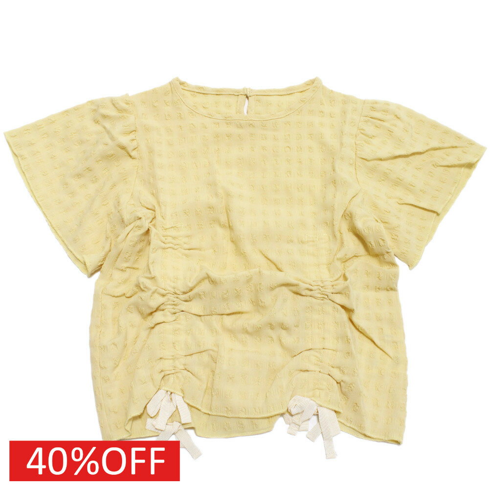 【ユニカ 子供服 UNICA 女の子 ガールズ レディース】 セール 【40%OFF】 ドローストリング ルーズTシャツ イエロー(8)