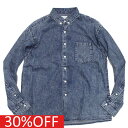 【アーチ&ライン ARCH&LINE 子供服 アーチアンドライン】 セール 【30%OFF】 OG LIGHT DENIMボタンダウンシャツ ブルー(63)
