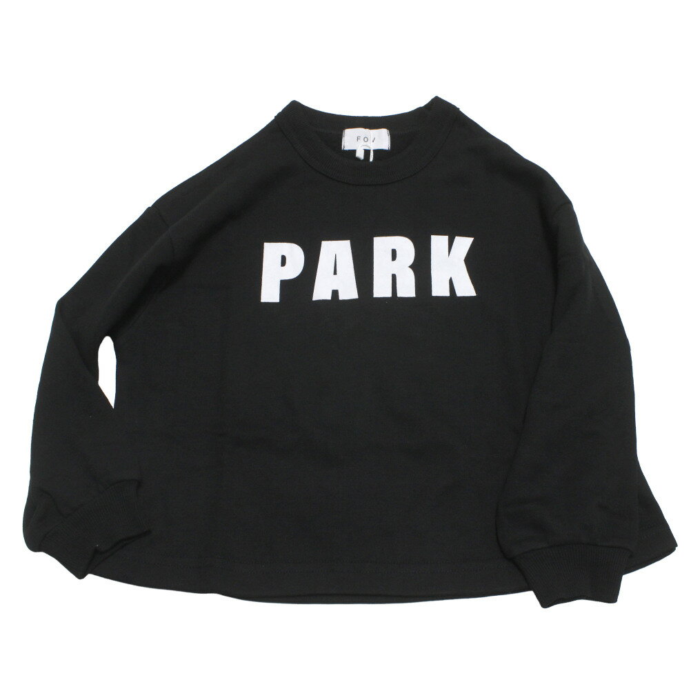 【子供服 フォブ FOV キッズ】 PARK トレーナー ブラック(BK)