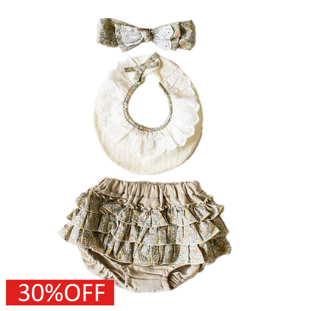 Rakuten - 【モクモフ/mocmof/ニューボーンフォト/ベビー】 セール 【30%OFF】 おめかし ギフトセット(レース) イエロー(YE)