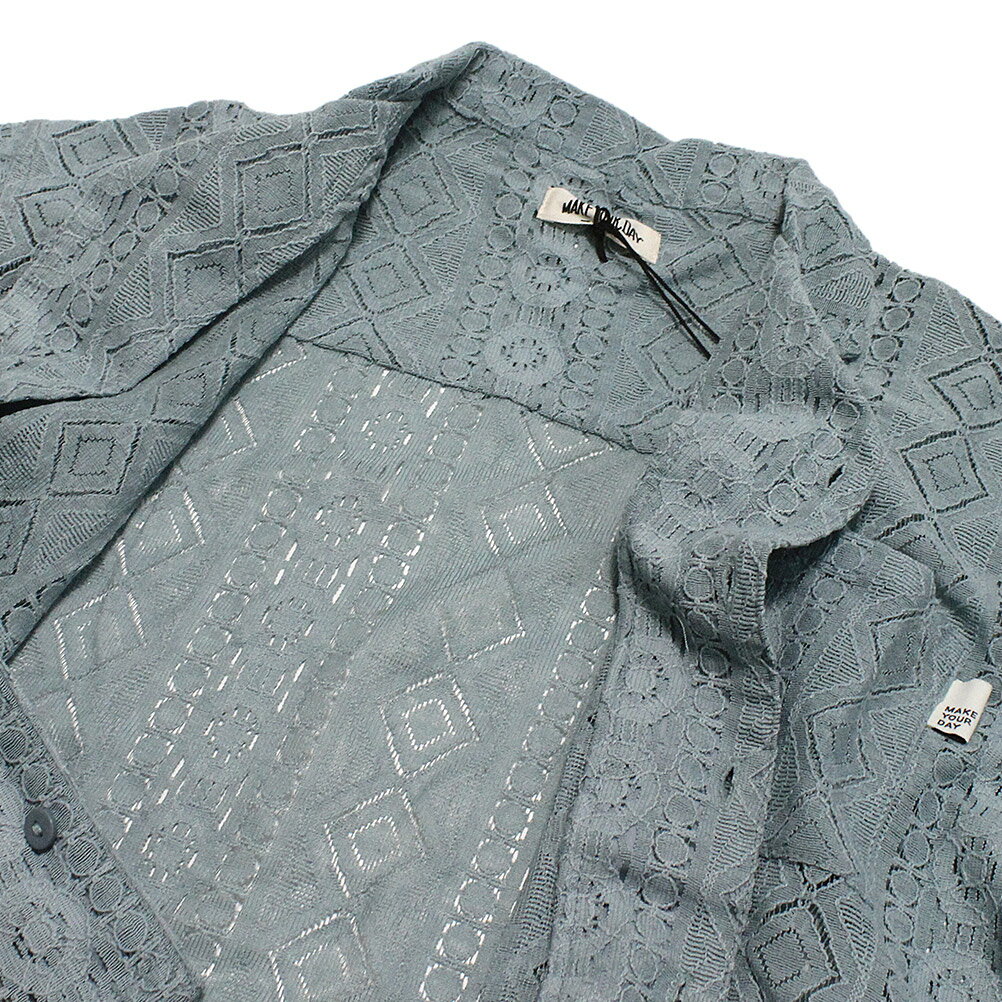 【子供服/makeyourday/メイクユアデイ】 セール 【60%OFF】 レースシャツ ミント(MI)