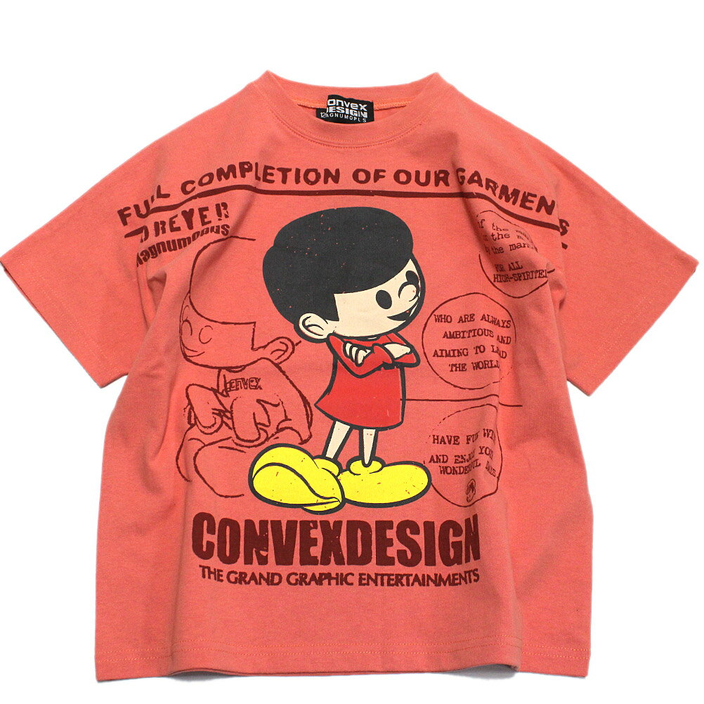 【CONVEX コンベックス 子供服 ジュニア キッズ】 ミュータン/ドルマンTシャツ ピンク(20