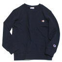【チャンピオン/キッズ/Champion/子供服】 CREW NECK スウェットシャツ ネイビー(370)