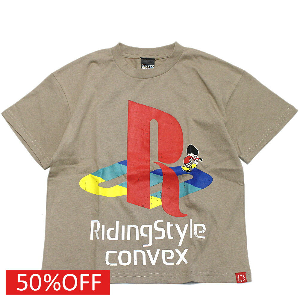 T-Shirts （Short Sleeve） - 【CONVEX コンベックス 子供服 ジュニア キッズ】 セール 【50%OFF】 ライディングスタイル/WIDE-T ベージュ(12)