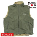 イ-ストエンドハイランダーズ 子供服 日本製 EAST END HIGHLANDERS セール 【30%OFF】 アウトドアナイロンベスト オリーブ(OLV)