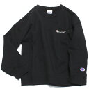 【チャンピオン/キッズ/Champion/子供服】 CREW NECK ルーズスウェット ブラック(90)