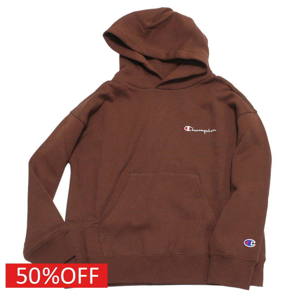 Plain - 【チャンピオン/キッズ/Champion/子供服】 セール 【50%OFF】 HOODスウェットシャツ ブラウン(860)