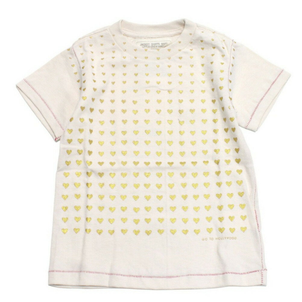 【子供服 親子 ゴートゥーハリウッド GO TO HOLLYWOOD 】 テンジク キラキラハート TEE 1W白