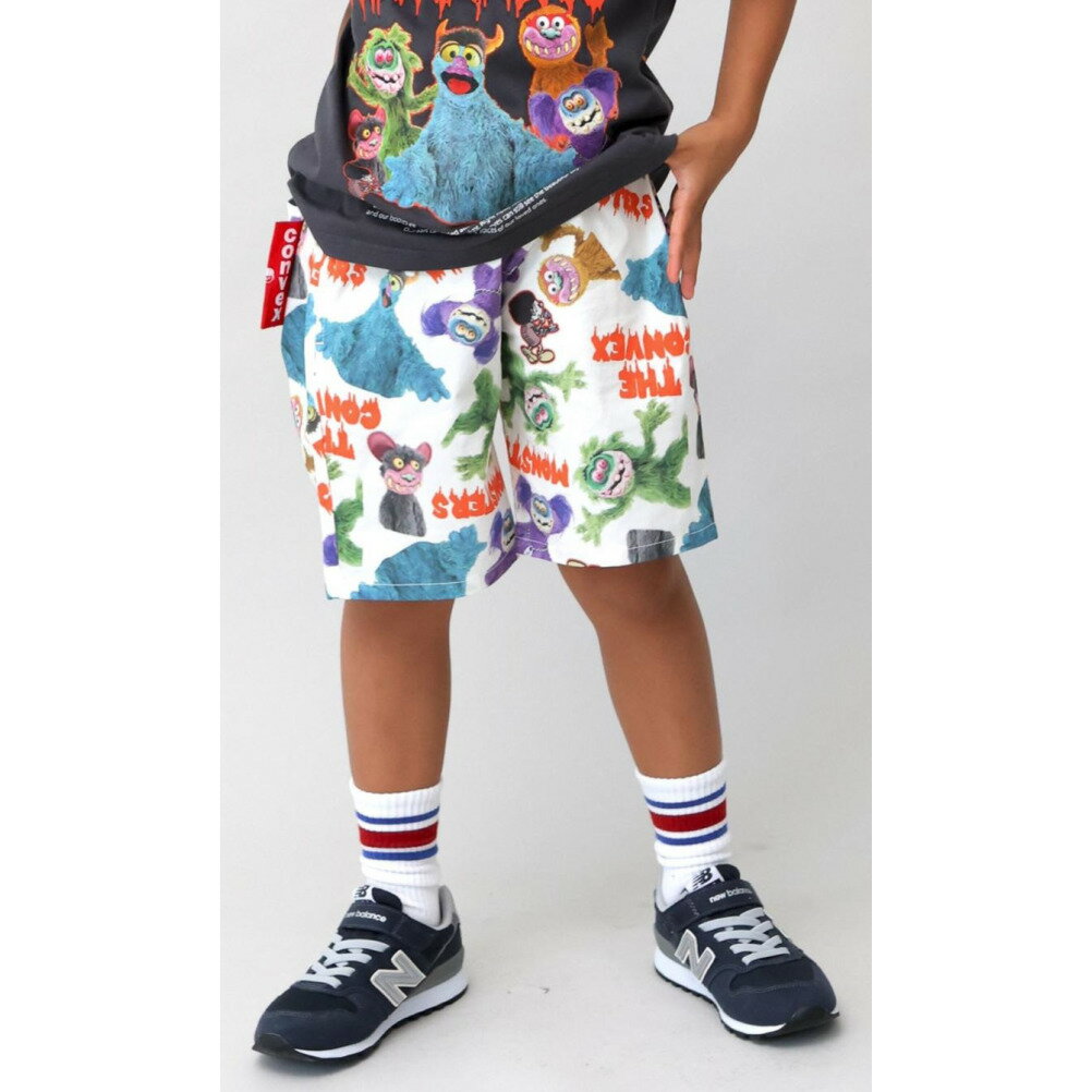 【CONVEX コンベックス 子供服 ジュニア キッズ】 セール 【50%OFF】 総柄 ワイドショートパンツ オフ(3) 2