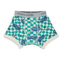 【オーシャンアンドグラウンド/子供服/ベビー/キッズ/ジュニア/ocean&ground】 ボクサーパンツGraffitiChecker グリーン(GR)