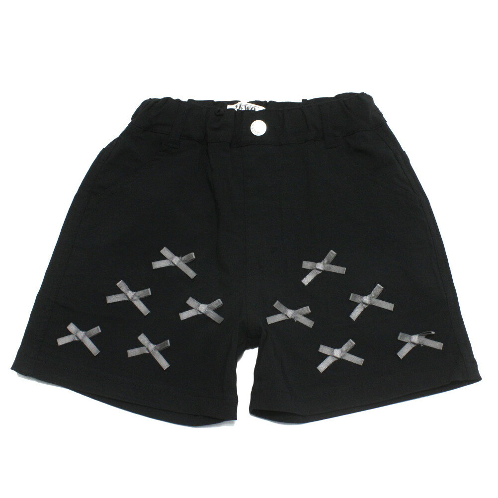 Short Pants - 【ニードルワークス NEEDLE WORKS】 【NeWo】リボンショートパンツ ブラック