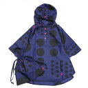 【サンキューニプリュスエム 子供服 キッズ 傘】 レインコート キッズ 子供 maru kids レイン ポンチョ (ネイビー) ネイビー