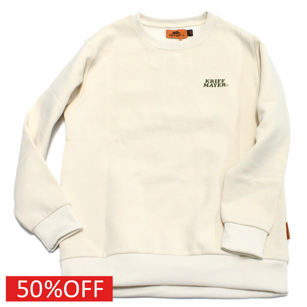【クリフメイヤー KRIFF MAYER/KRIFFMAYER KIDS クリフメイヤーキッズ 子供服 ジュニア】 セール 【50%OFF】 裏起毛クルー(クリフラビット) ナチュラル(9)
