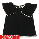 【ユニカ 子供服 UNICA 女の子 ガールズ レディース】 セール 【30%OFF】 ウェーブラインビックカラーブラウス ブラック(4)