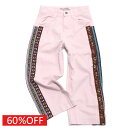 【子供服 親子 ゴートゥーハリウッド GO TO HOLLYWOOD 】 セール 【60%OFF】 ヘリンボン チロリーサイドライン PN 12PLパープル