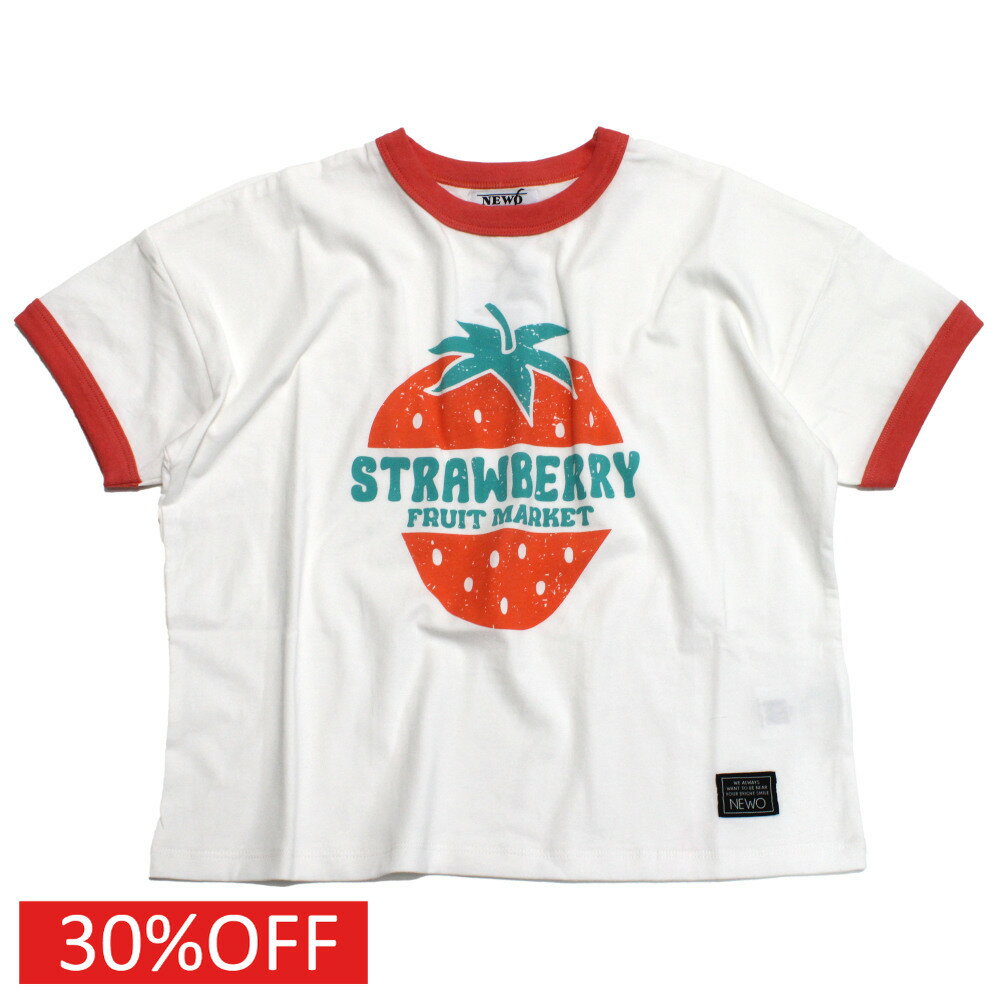 Rakuten - 【ニードルワークス NEEDLE WORKS】 セール 【30%OFF】 【NeWo】いちごTシャツ ホワイト