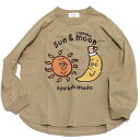 【子供服 フォブ FOV キッズ】 あす楽 【FOVBOB】 sun＆moon L/S Tシャツ ベージュ(BE)