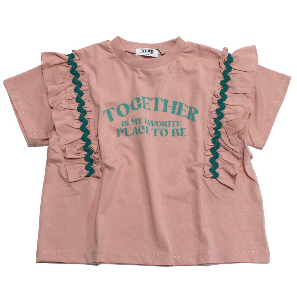 Rakuten - 【ニードルワークス NEEDLE WORKS】 【NeWo】フリルロゴTシャツ ピンク