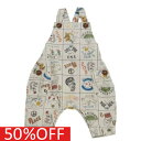 【オーシャンアンドグラウンド/子供服/ベビー/キッズ/ジュニア/ocean&ground】 セール 【50%OFF】 プリントベビーサロペット グレージュ(GE...