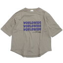 【JEANS.B/ジーンズベー/子供服】 あす楽 WORLD WIDE Tシャツ ベージュ(BE)