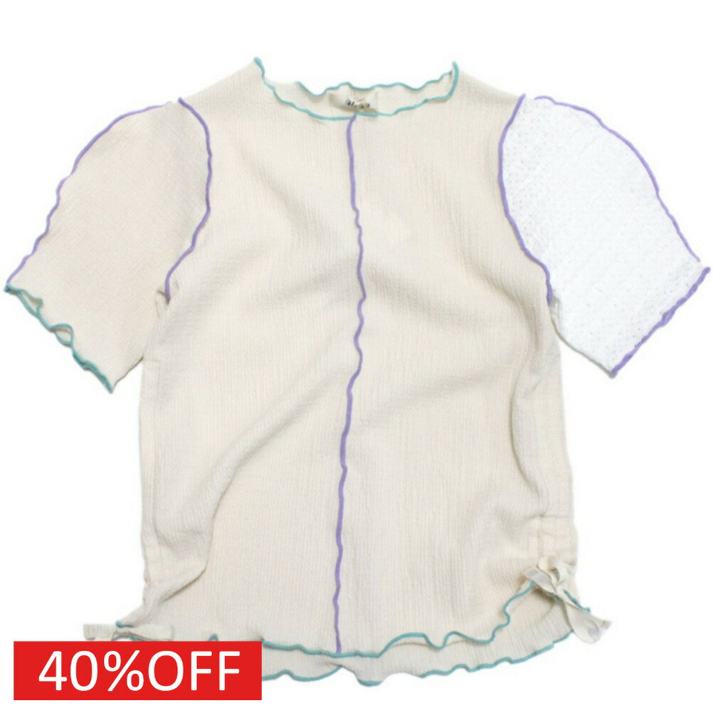 Rakuten - 【ユニカ 子供服 UNICA 女の子 ガールズ レディース】 セール 【40%OFF】 ジョイントドロストTシャツ オフホワイト(2)
