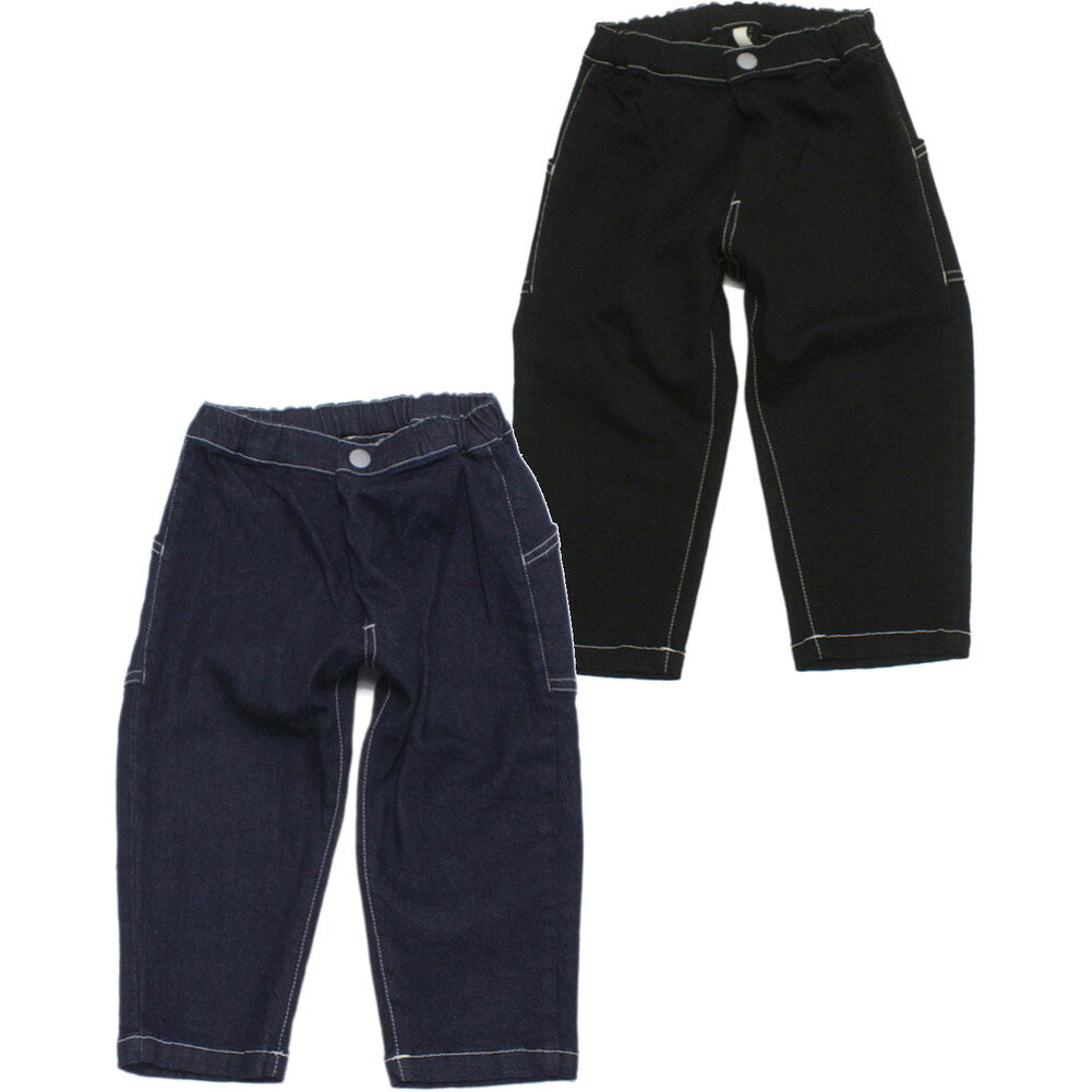 “マウンテン”のfront tuck organic ジーンズ(for baby)MOUN TEN.定番のワイドクロップドジーンズを、ベビーサイズに落とし込みました。伸縮性もあり動きやすい、オーガニックコットンのデニムです。デニムならではの経年変化も楽しめます。タック状になったフロントのデザインが特徴的のややワイドシルエット。特徴的なヒップポケット、配色ステッチもポイント◎ウエストはフロントのスナップボタン付きで総ゴム。調節用のアジャスターゴム仕様です。コットン98%　ポリウレタン2%メーカー希望小売価格はメーカー商品タグに基づいて掲載しています関連キーワード:baby ベビー 赤ちゃん ベビー服 ベビーウェア ユニセックス 80-95cm munbp010109サイズ(cm)80-95ウエスト19股上19股下28わたり18ヒップ33.5裾幅11採寸結果は全てセンチ表記です。商品により多少の誤差がございます。目安とお考え下さい。※BCはバックセンター（首から裾までの後中心）です。※SNPはサイドネックポイント（肩から裾までの直線で計測した長さ）です。生地の透け感なしあり生地の厚み薄手普通厚手生地の伸縮性なしややありありウエストゴム総ゴムハーフゴムウエストゴム交換口ありなしウエストアジャスターありなしウエストアジャスター仕様ゴムアジャスター