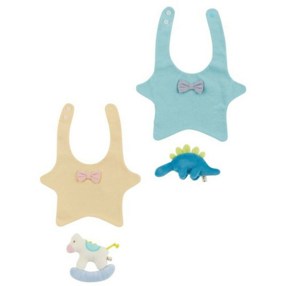 Bib - 【オーシャンアンドグラウンド/子供服/ベビー/キッズ/ジュニア/ocean&ground】 【La stella/ラステラ】星型スタイ＆ラトルギフトSET