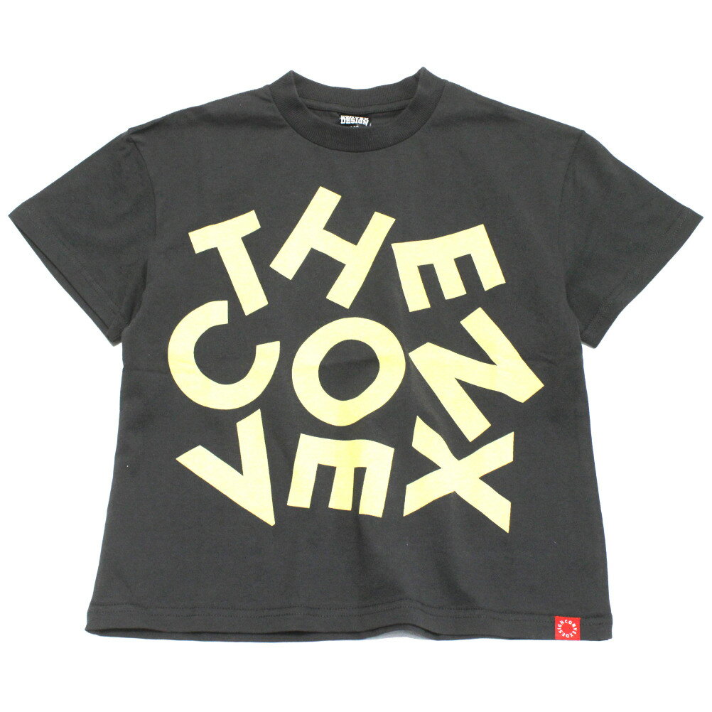 Rakuten - 【CONVEX コンベックス 子供服 ジュニア キッズ】 ランダムLOGO/ワイドTシャツ チャコール(23)