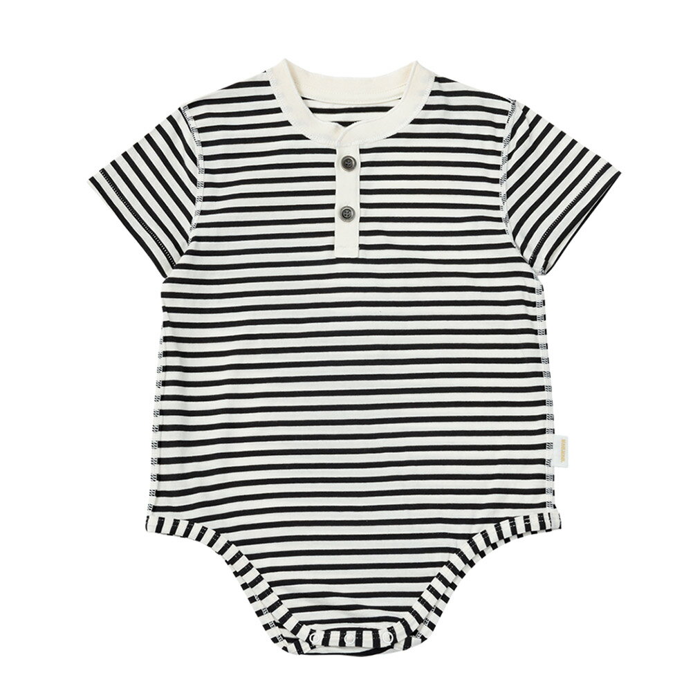 Short Sleeves - 【ベビー/MARLMARL/マールマール/出産祝い/スタイ/チュチュ】 ロンパース jete short sleeve border ボーダー