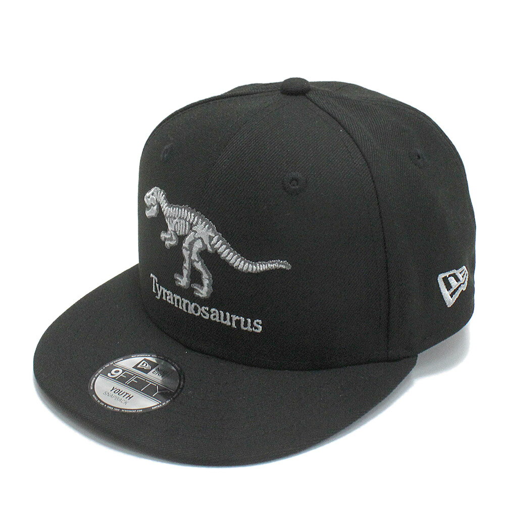 【ニューエラ　キッズ/NEW ERA KIDS/帽子】 あす楽 YOUTH 9FIFTY TYRANNOSAURUS CAP ブラック