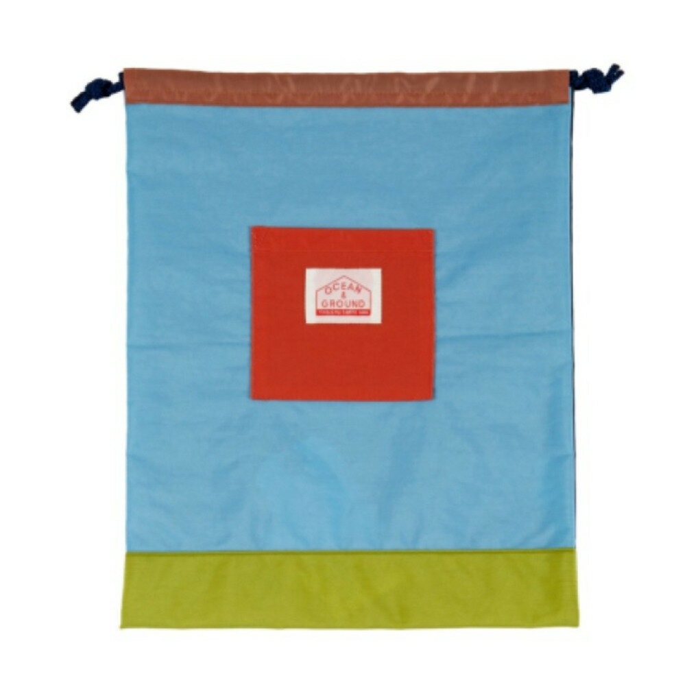 【オーシャンアンドグラウンド/子供服/ベビー/キッズ/ジュニア/ocean&amp;ground】 MULTI巾着大 ライトブルー(LB)