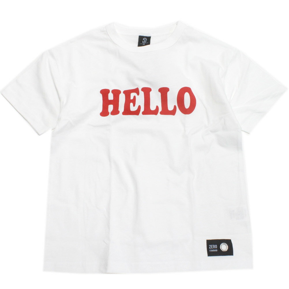 楽天子供服サーカス【ZERO standard/子供服/ゼロスタンダード】 あす楽 HELLO Tシャツ オフホワイト（OW）