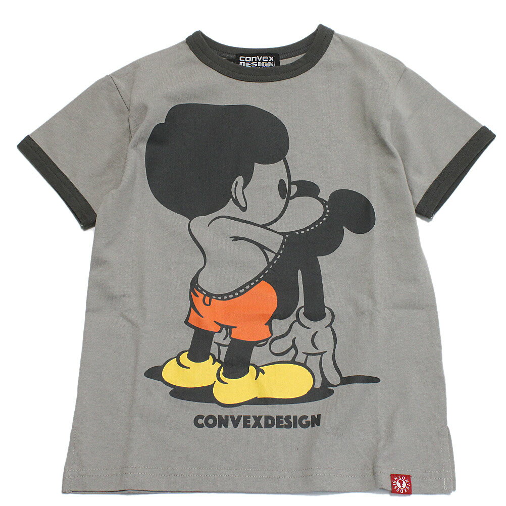 T-Shirts （Half Sleeves） - 【CONVEX コンベックス 子供服 ジュニア キッズ】 MUTANリンガー/ワイドTシャツ グレー(11)