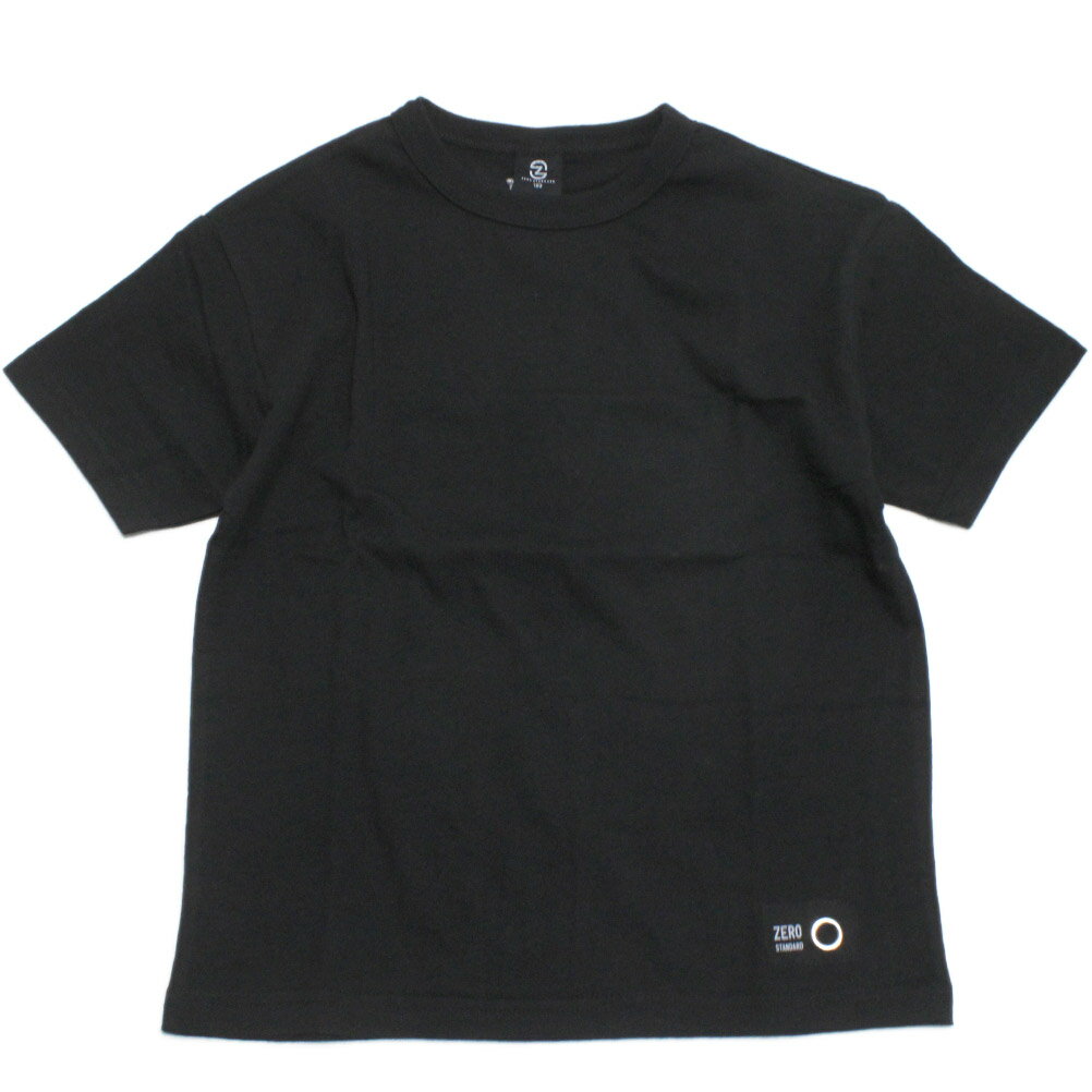 楽天子供服サーカス【ZERO standard/子供服/ゼロスタンダード】 あす楽 BASIC Tシャツ ブラック（BK）