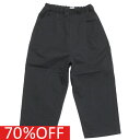 【子供服 フォブ FOV キッズ】 セール 【70%OFF】 1タックパンツ ブラック(BK)