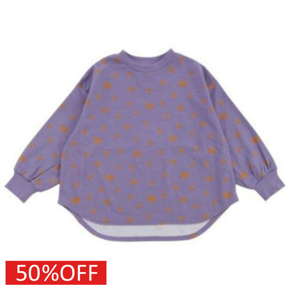 Rakuten - 【オーシャンアンドグラウンド/子供服/ベビー/キッズ/ジュニア/ocean＆ground】 セール 【50%OFF】 ソウガラプリントラウンドTシャツ ラベンダー(LV)