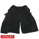 【ユニカ 子供服 UNICA 女の子 ガールズ レディース】 セール 【50%OFF】 リボンギャザーワイドハーフパンツ ブラック(4)