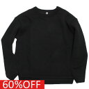 【マルーク 子供服 maarook 女の子 親子 ガールス ベビー ベビーギフト】 セール 【60%OFF】 バイアスニットキルトトレーナー クロ(04)