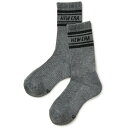 【ニューエラ キッズ/NEW ERA KIDS/帽子】 CREW 3PAIRS LINE SOCKS (CHA) チャコール