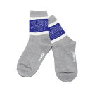 【キッズ エクストララージ XLARGE KIDS 子供服 エックスラージ】 切替ロゴクルーソックス TOP・グレー(85)