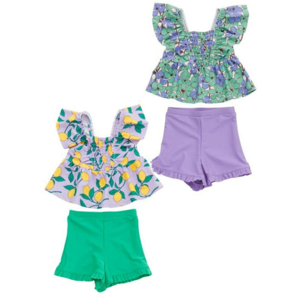 Rakuten - 【オーシャンアンドグラウンド/子供服/ベビー/キッズ/ジュニア/ocean＆ground】 フリルショルダーセットアップ水着