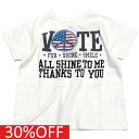 【デニム&ダンガリー DENIM DUNGAREE デニムダンガリー DD 子供服 親子 】 セール 【30%OFF】 テンジク VOTE TEE 1W白